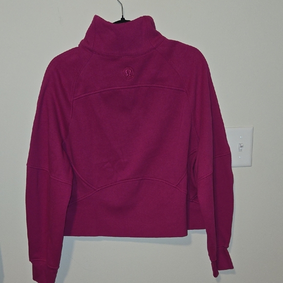 Lululemon Scuba Funnel-Neck Half Zip Pullover In Ripened Raspberry - Picture 4 of 4